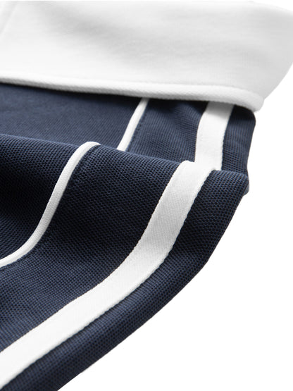 White Line Polo Shirt