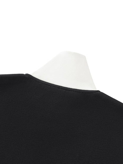 White Line Fleece Tennis Jacket