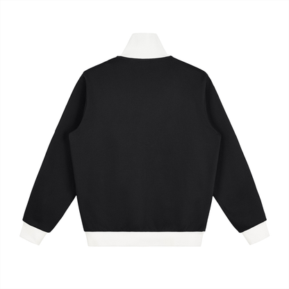 White Line Fleece Tennis Jacket