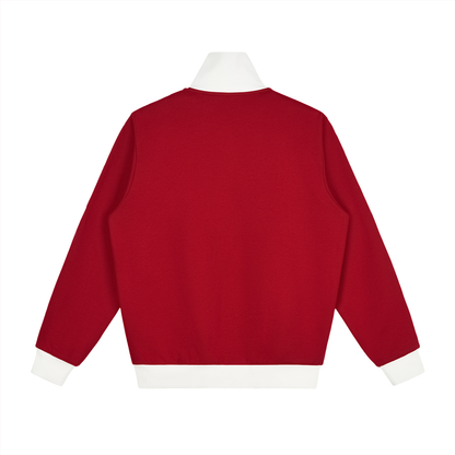 White Line Fleece Tennis Jacket