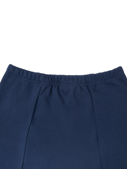 Ladies White Line Tennis Slit Skirt