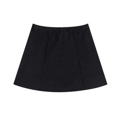 Ladies White Line Tennis Slit Skirt