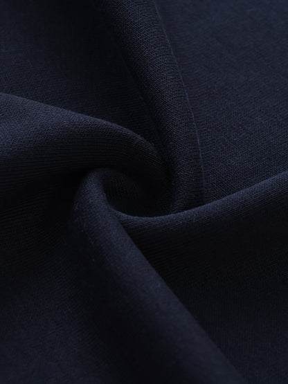 While Line Lapel Collar Sweatshirt