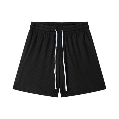 Mesh Drawstring Tennis Shorts