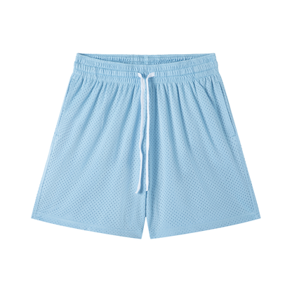 Mesh Drawstring Tennis Shorts
