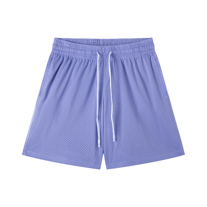 Mesh Drawstring Tennis Shorts