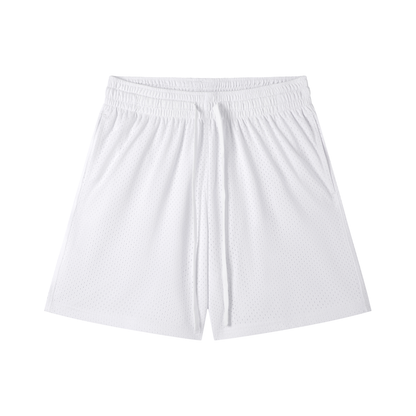 Mesh Drawstring Tennis Shorts