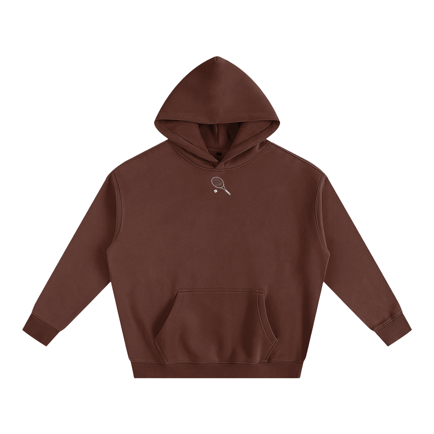 Essential White Line Tennis Heavy Pullover