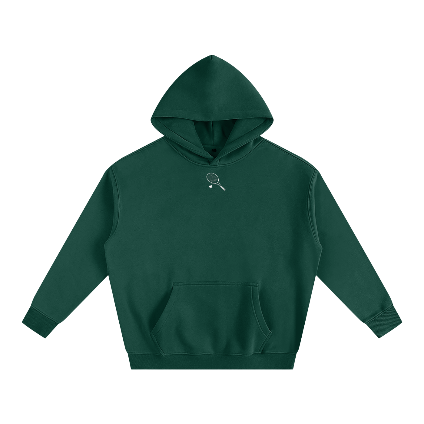 Essential White Line Tennis Heavy Pullover