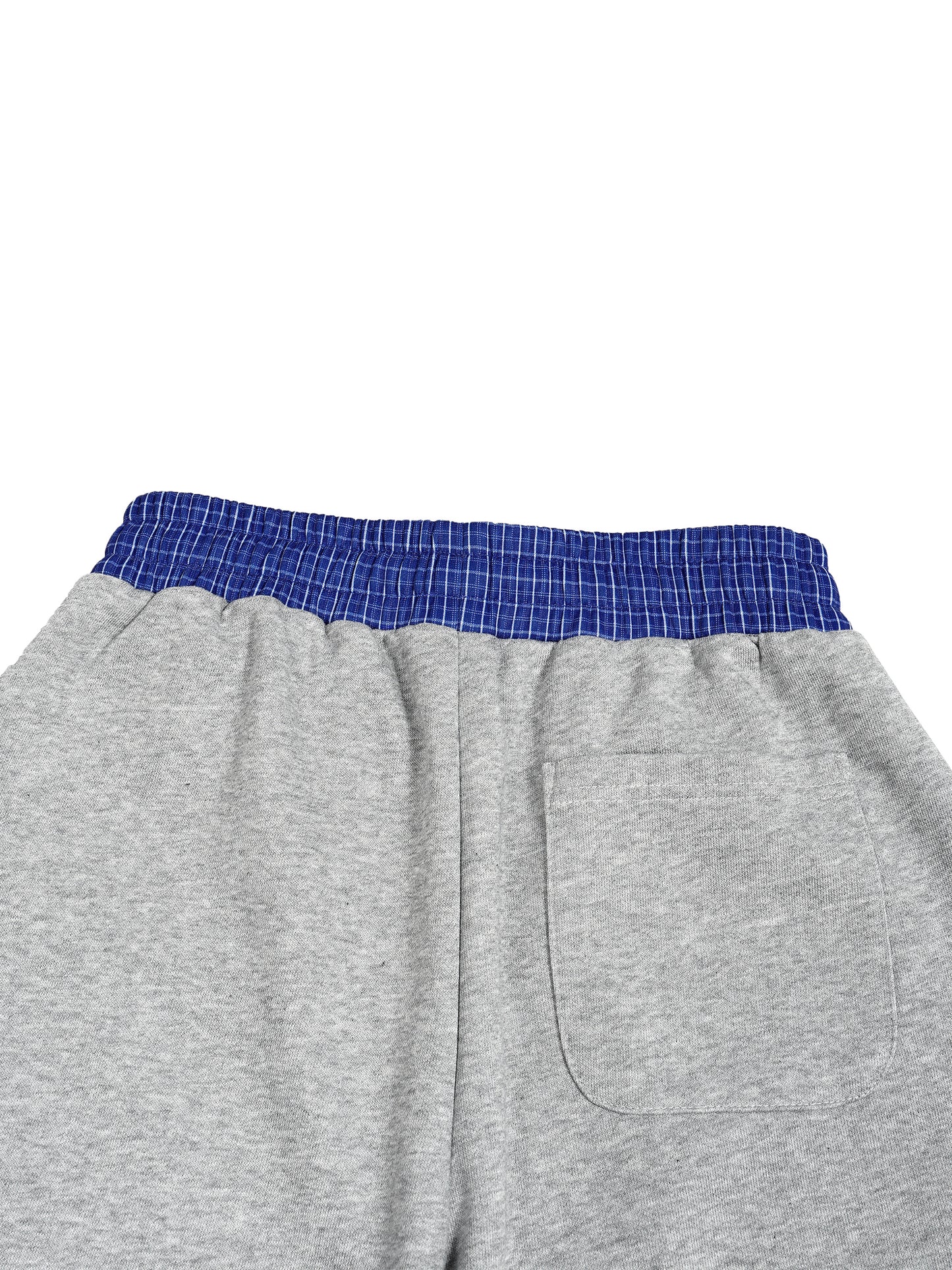 White Line Plaid Waistband Sweats