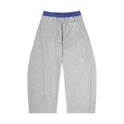 White Line Plaid Waistband Sweats