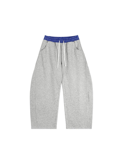 White Line Plaid Waistband Sweats