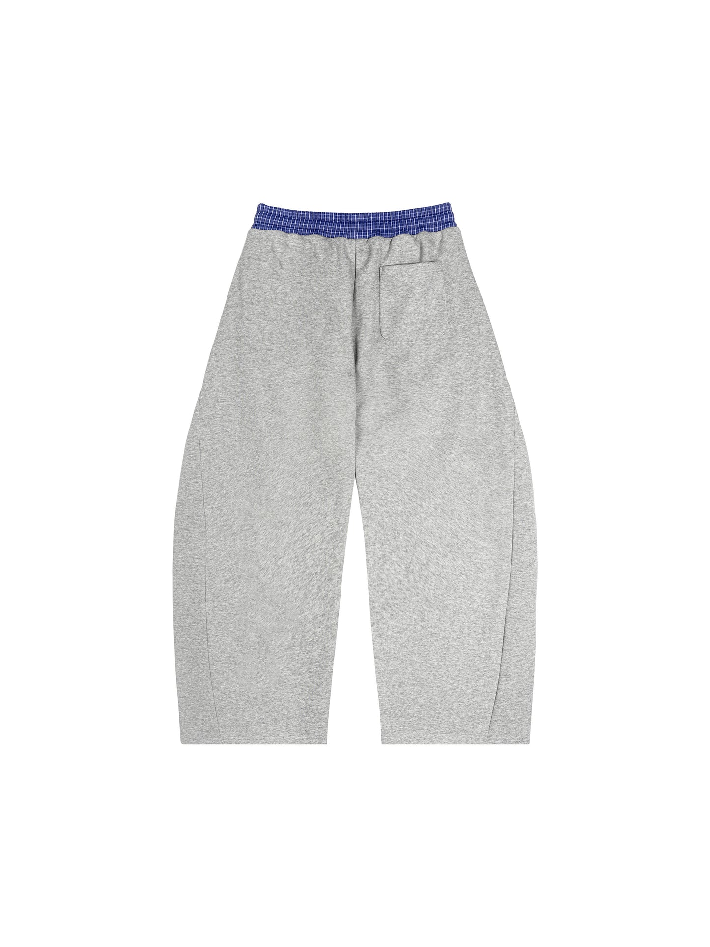 White Line Plaid Waistband Sweats