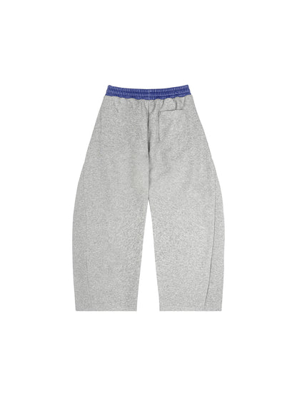 White Line Plaid Waistband Sweats