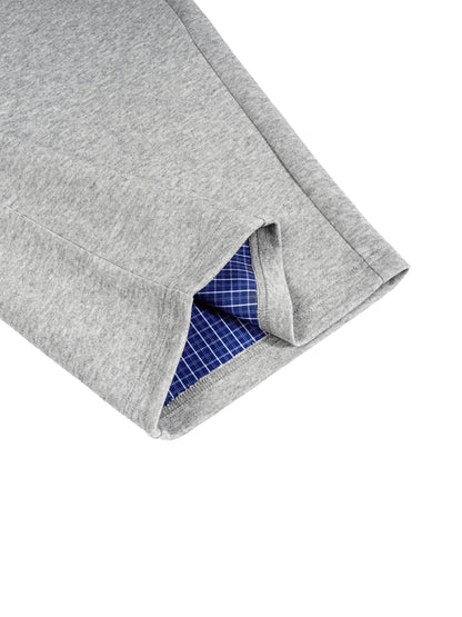 White Line Plaid Waistband Sweats