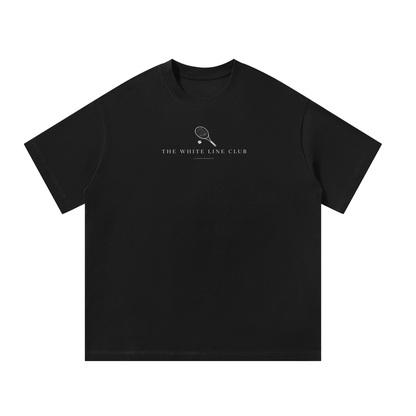 White Line Oversized Tennis T