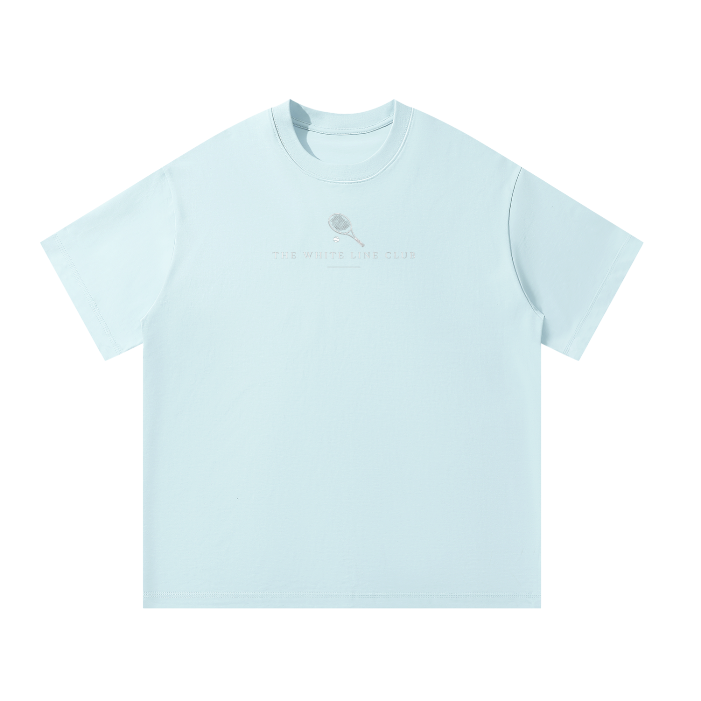 White Line Oversized Tennis T