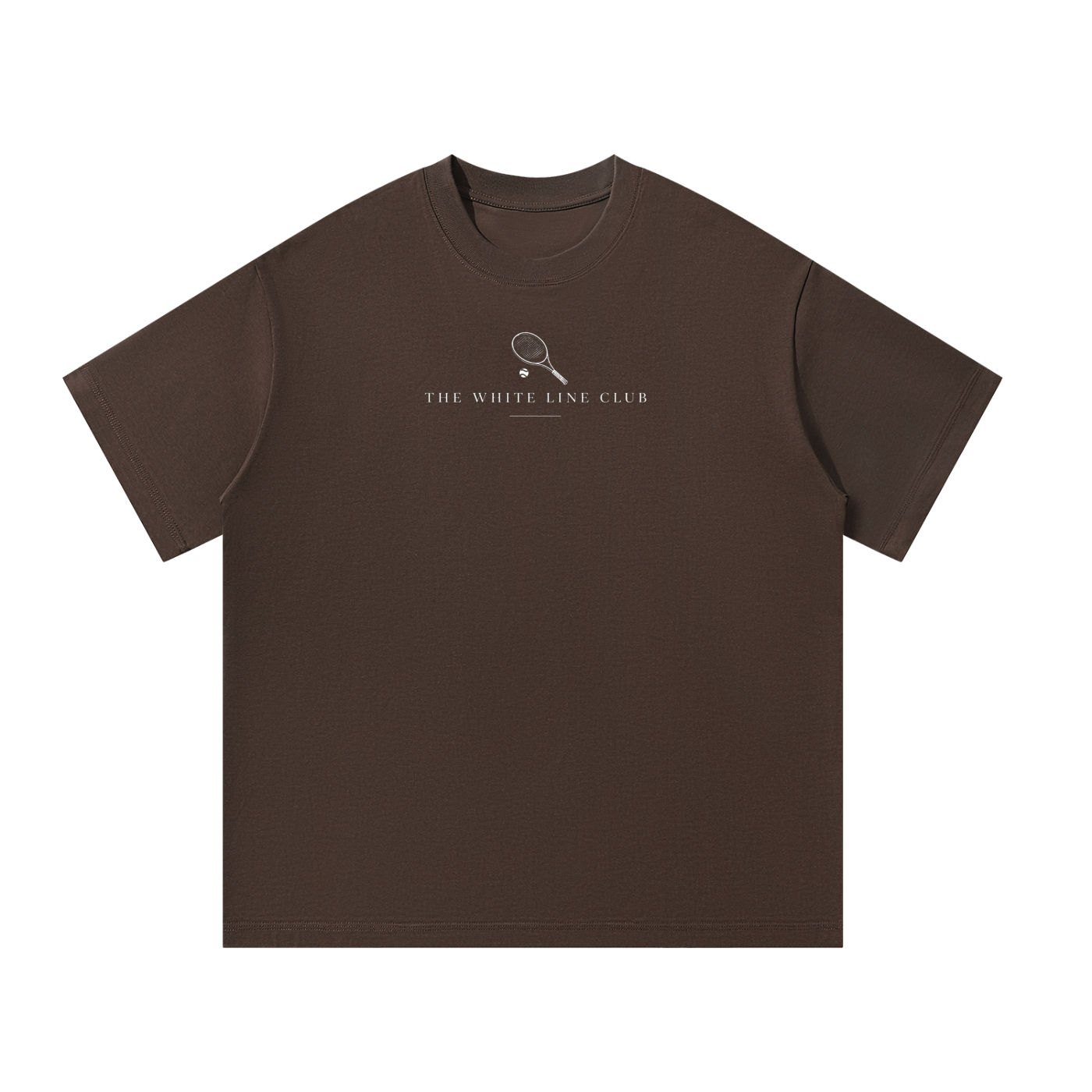 White Line Oversized Tennis T