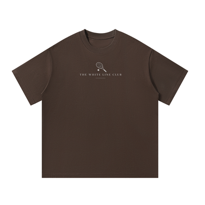 White Line Oversized Tennis T