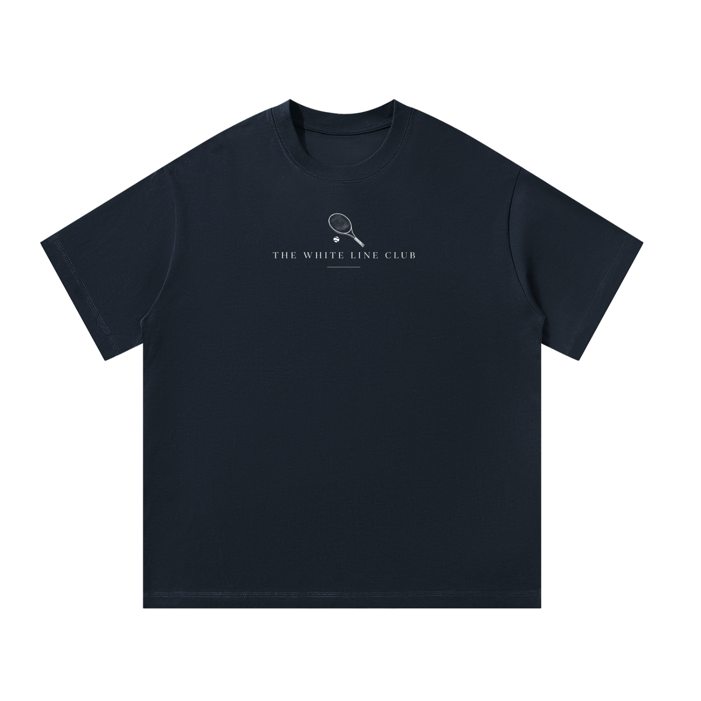 White Line Oversized Tennis T